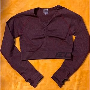 NEW ECHT ARISE Scrunch Crop Top SM